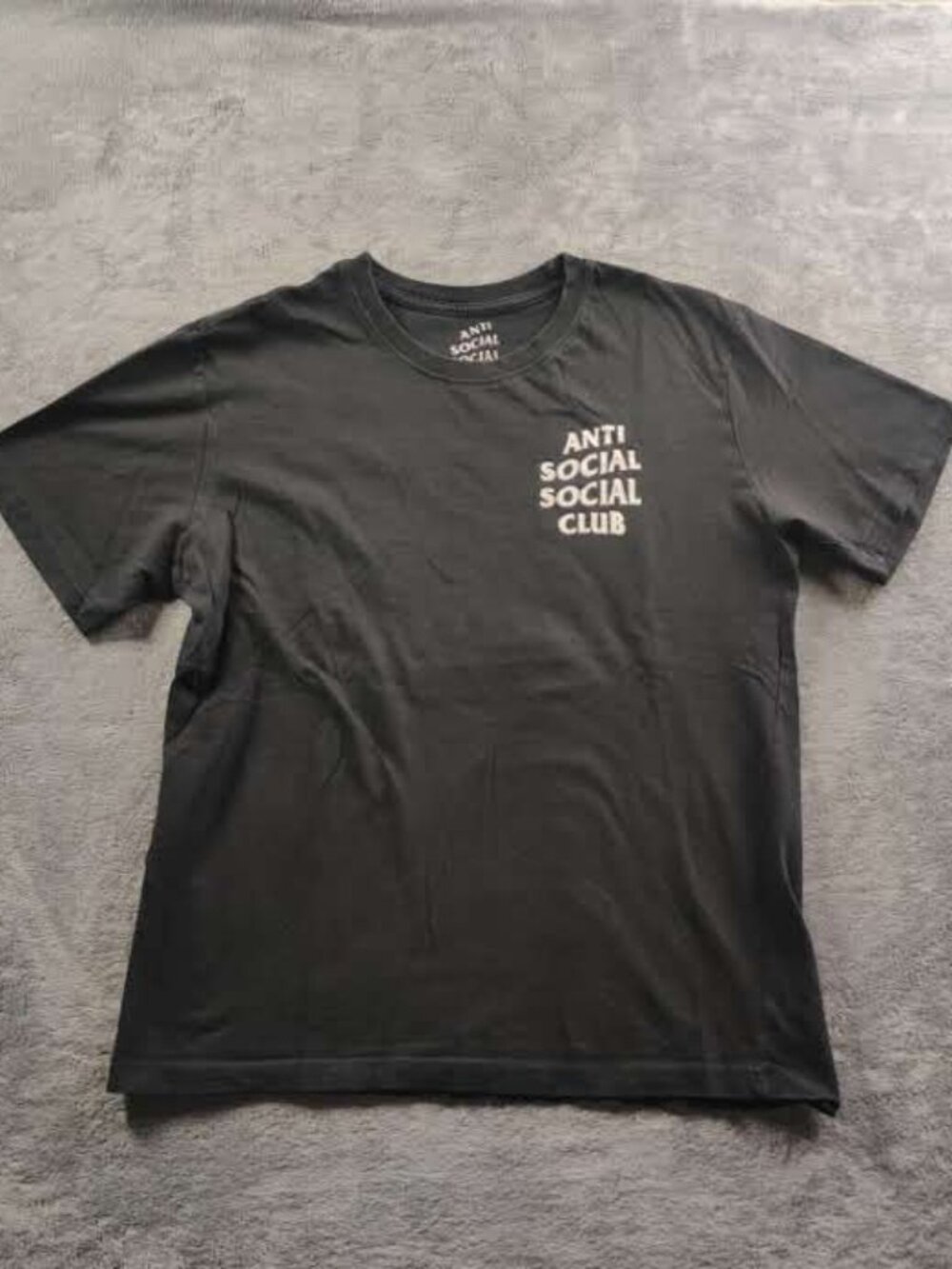 Anti Social Social Club Adult Mens 2XL XXL Black Short Sleeve